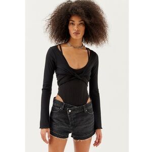 BDG Asymmetrical A-line Cutoff Denim Short